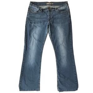 Levi’s 524 Bootcut Women Waxed Denim Flared Jeans Size 13, Blue